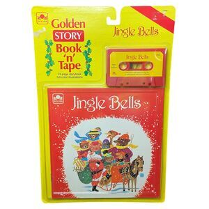 SEALED Vintage Jingle Bells Golden Story Book 'n' Tape Cassette 1976 NEW #13996